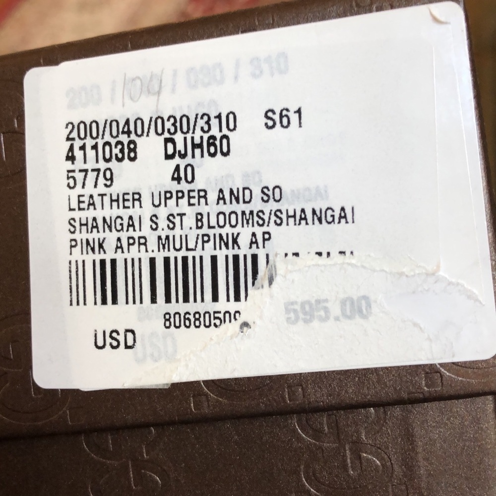Authentic Gucci Mary Jane shangai floral shoes 10 - Picture 5 of 7
